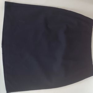 100% wool navy aline skirt